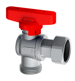 Краны шаровые угловые, с накидной гайкой